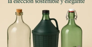 botellas de vidrio de 5 litros