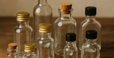 botellas de vidrio pequeñas
