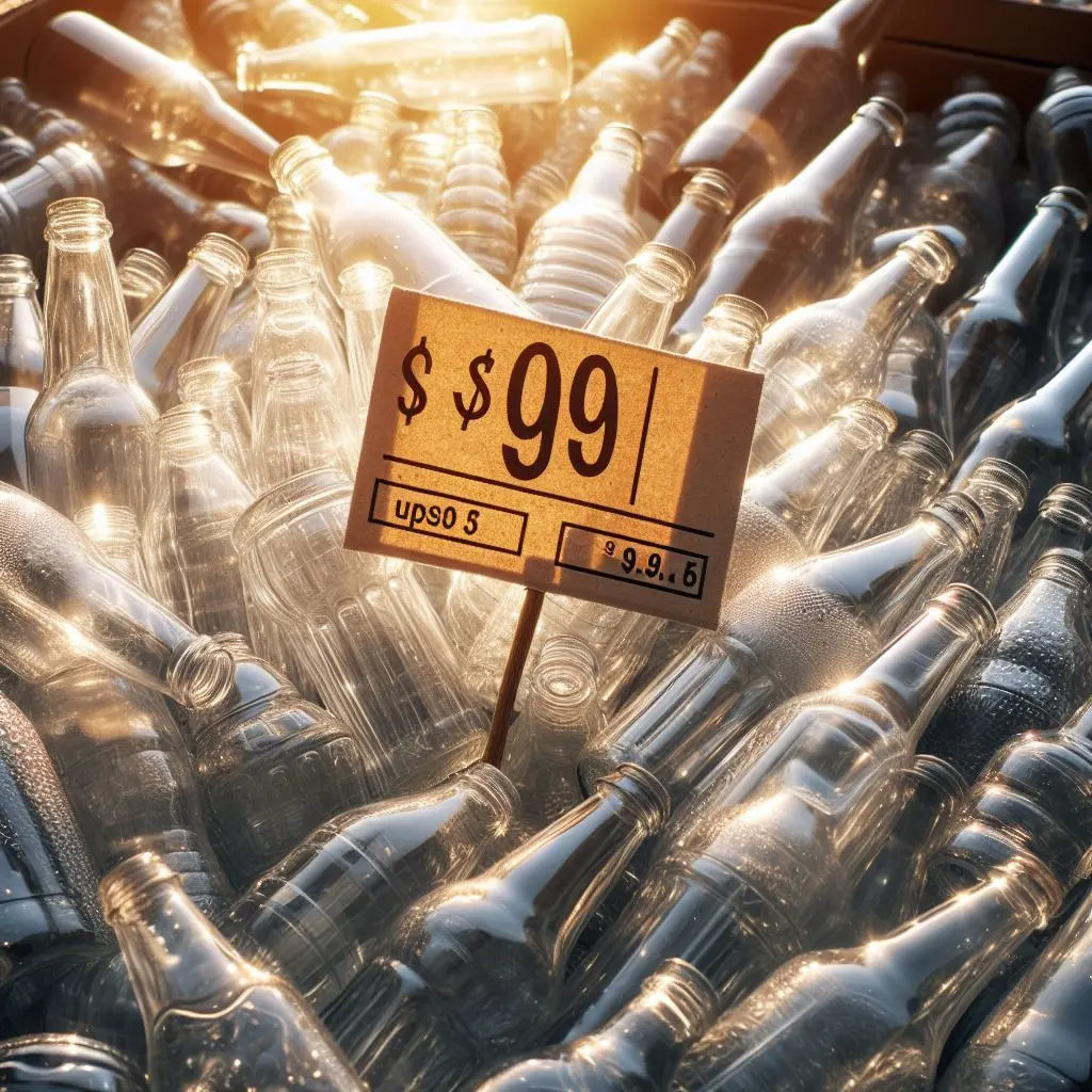 botellas de vidrio usadas precio