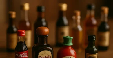 botellas en miniatura