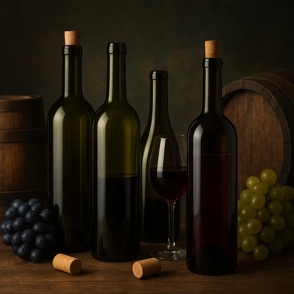 botellas para embotellar vino