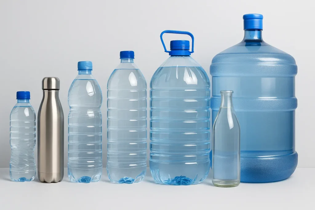 cuanto pesa una botella de agua