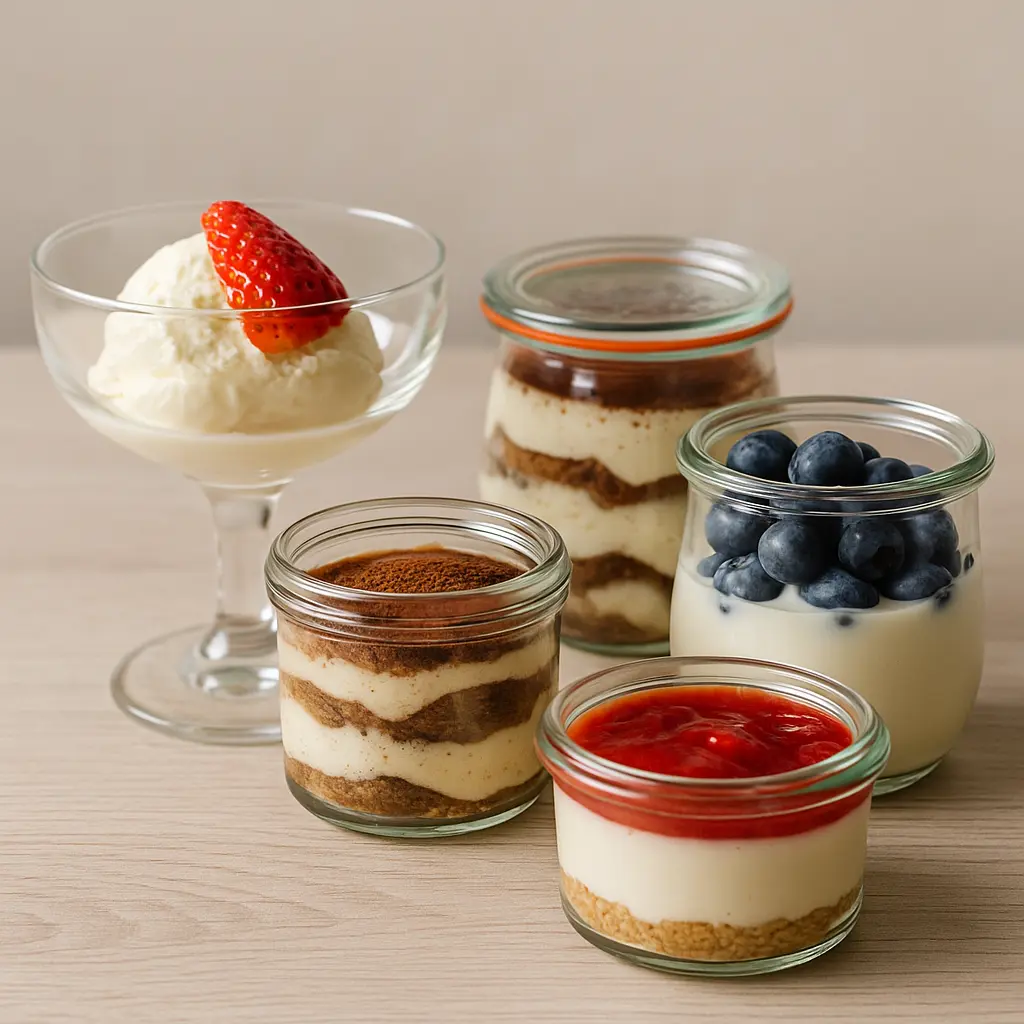 envases de vidrio para postres