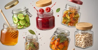 frascos de vidrio con tapa