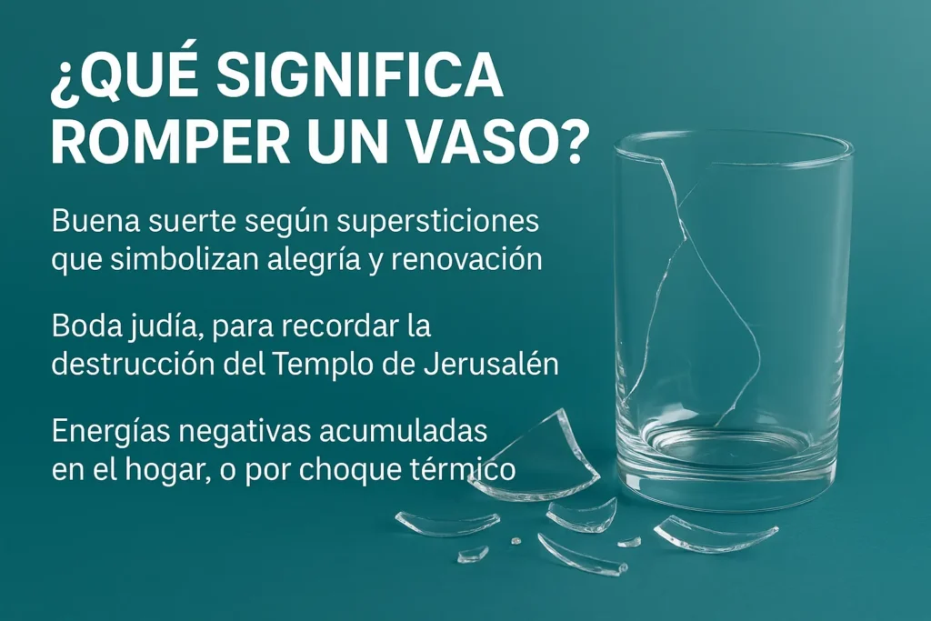 que significa romper un vaso