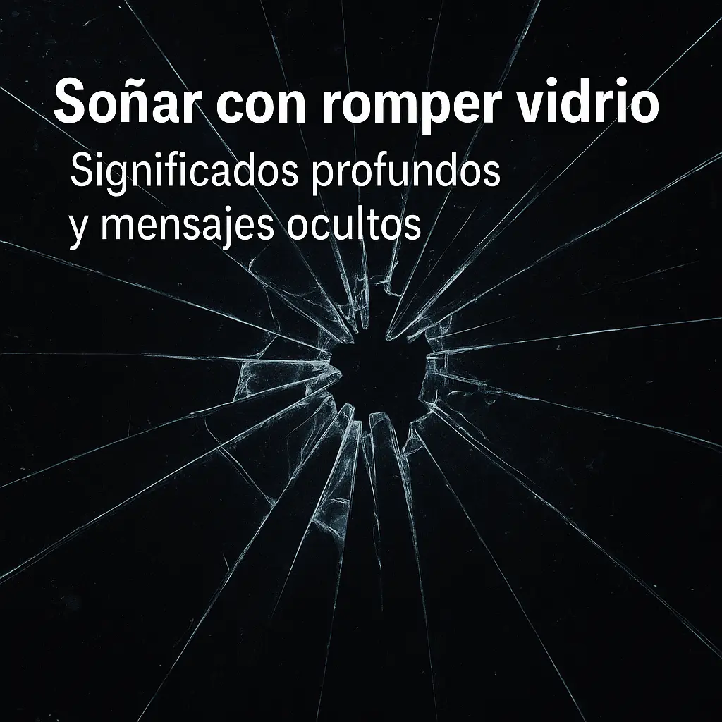 soñar con romper vidrio