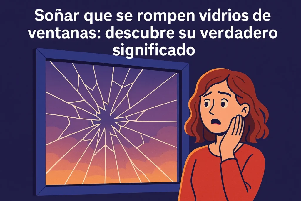soñar que se rompen vidrios de ventanas