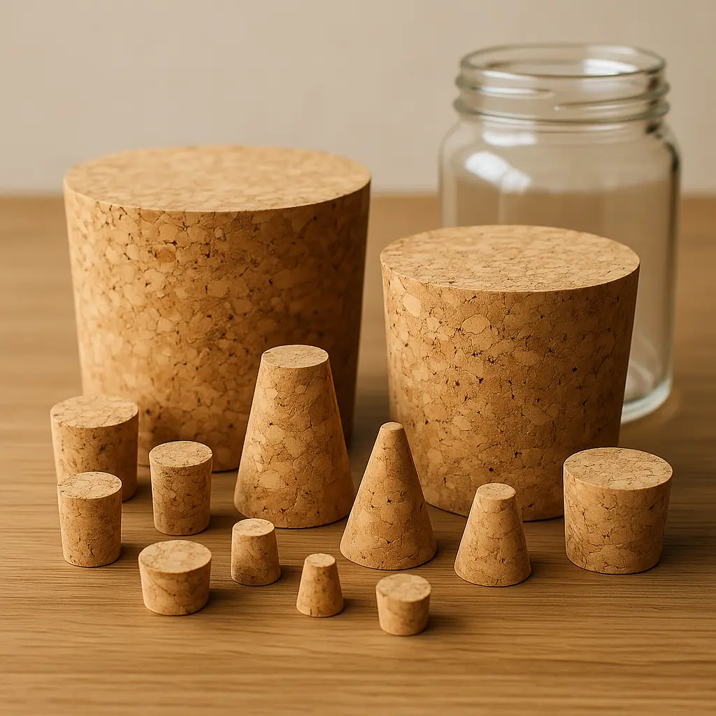 tapones de corcho para frascos