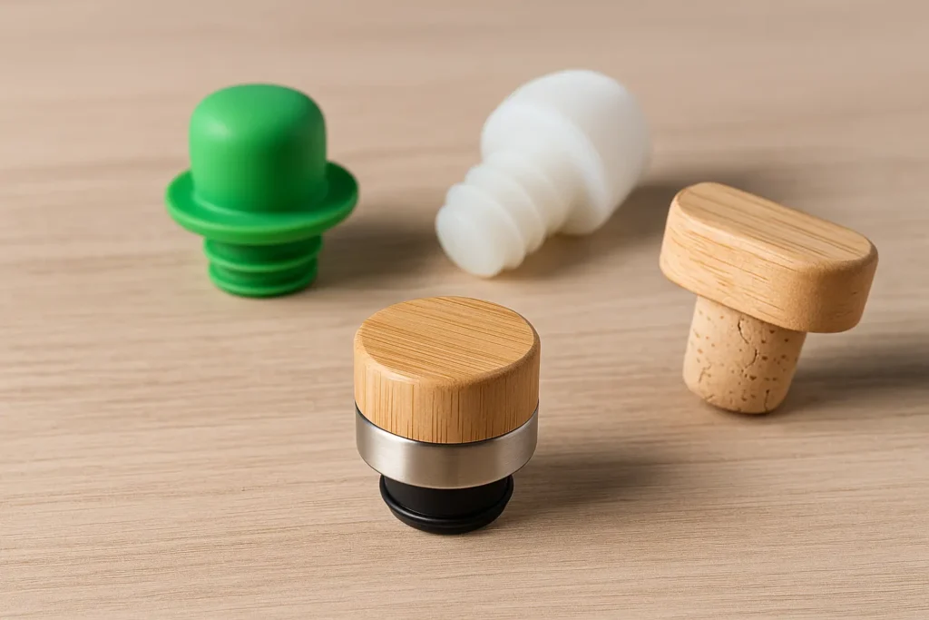 tapones para botellas de agua de cristal