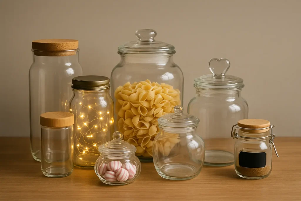 tarros de cristal decorativos