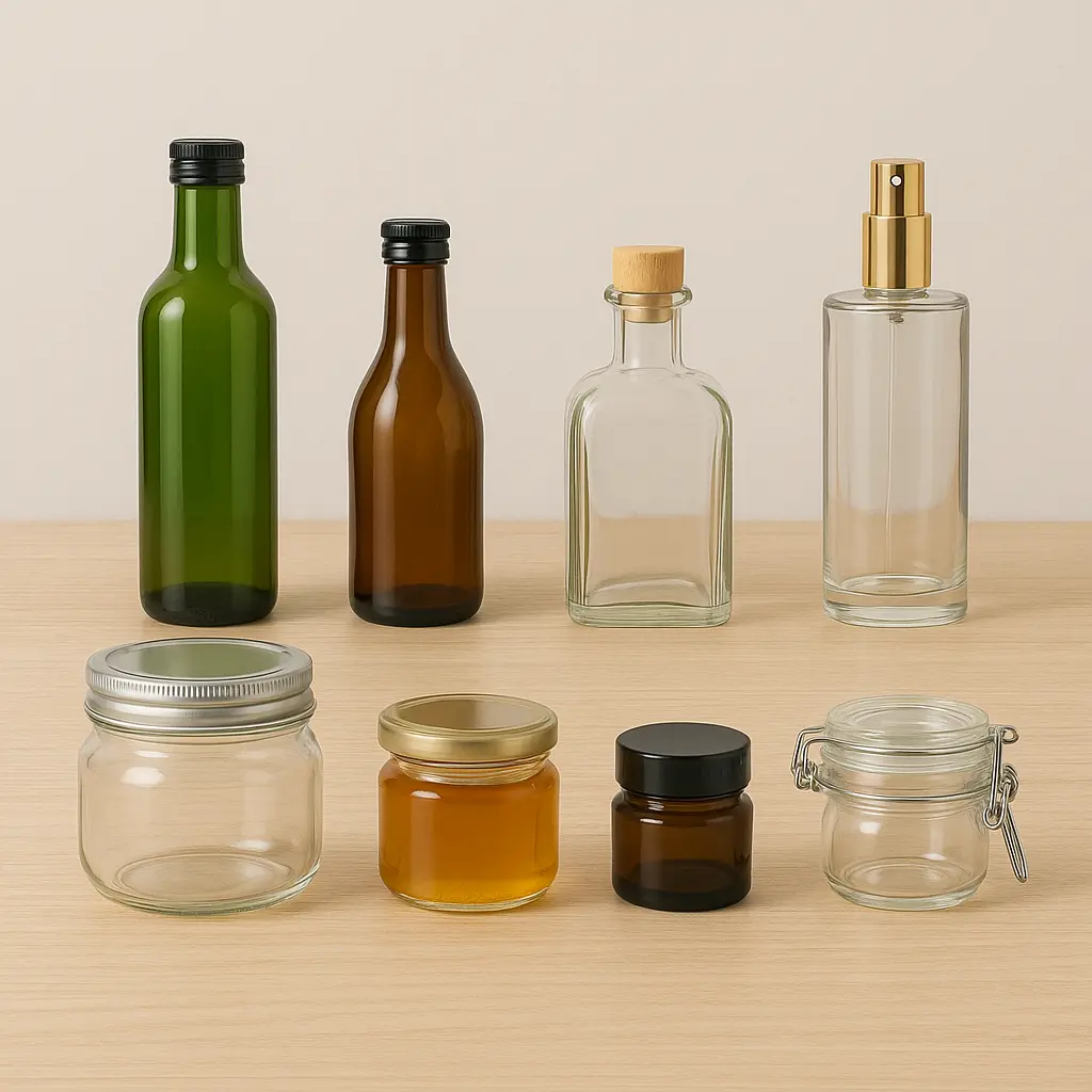 tipos de envases de vidrio