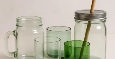 vasos de frascos de vidrio