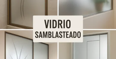 vidrio samblasteado
